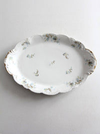 antique Haviland Limoges floral platter