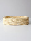 vintage soft weave oval basket