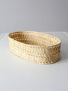 vintage soft weave oval basket