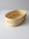 vintage soft weave oval basket