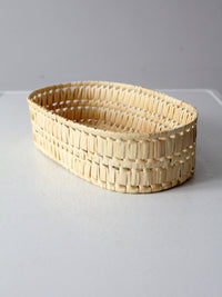 vintage soft weave oval basket