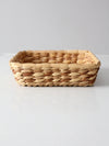 vintage square woven basket