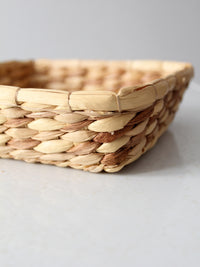 vintage square woven basket