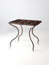 antique wrought iron table