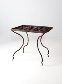 antique wrought iron table