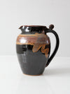 vintage studio pottery pitcher