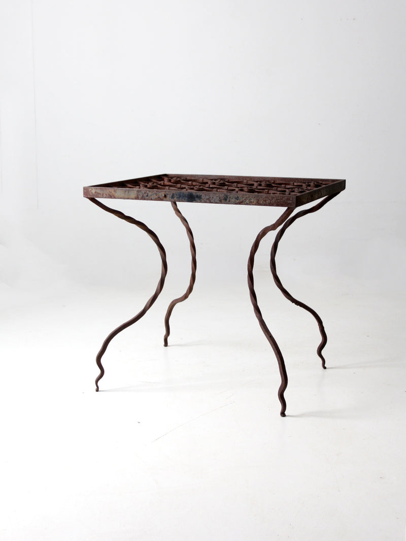 antique wrought iron table