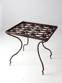 antique wrought iron table