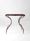 antique wrought iron table