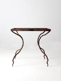 antique wrought iron table