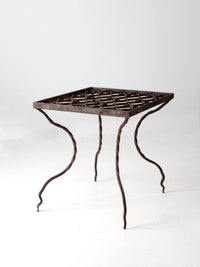 antique wrought iron table