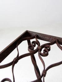 antique wrought iron table