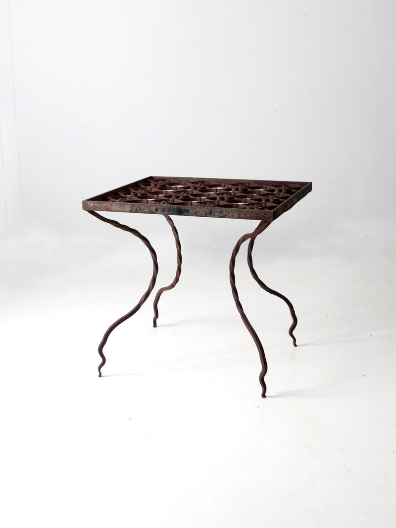 antique wrought iron table