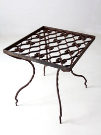 antique wrought iron table