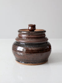 vintage studio pottery jar