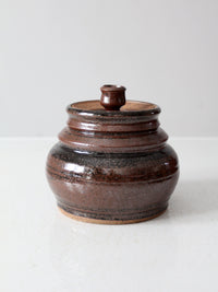 vintage studio pottery jar