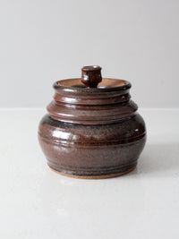 vintage studio pottery jar