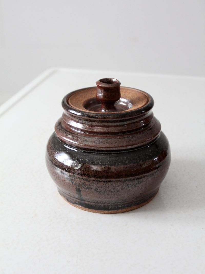 vintage studio pottery jar