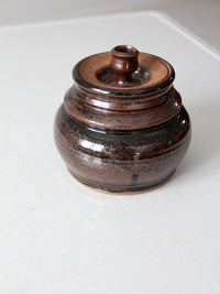 vintage studio pottery jar