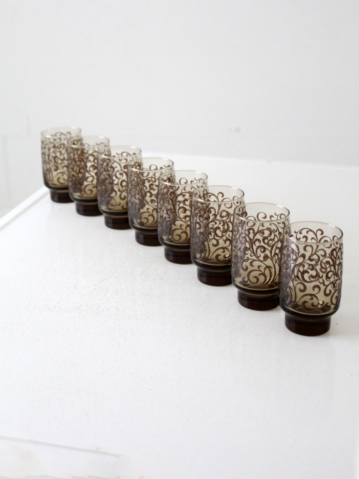 vintage Libbey Prado Scroll tumblers set of 8