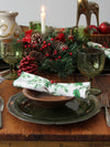 vintage Christmas napkins set of 4