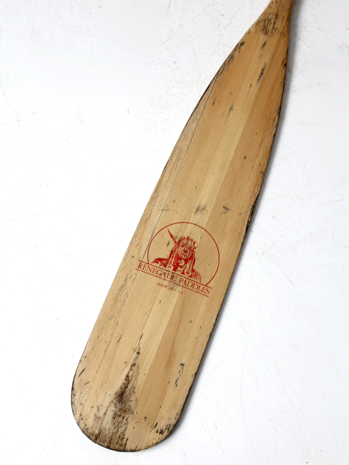 vintage Renegade Paddles wood canoe paddle