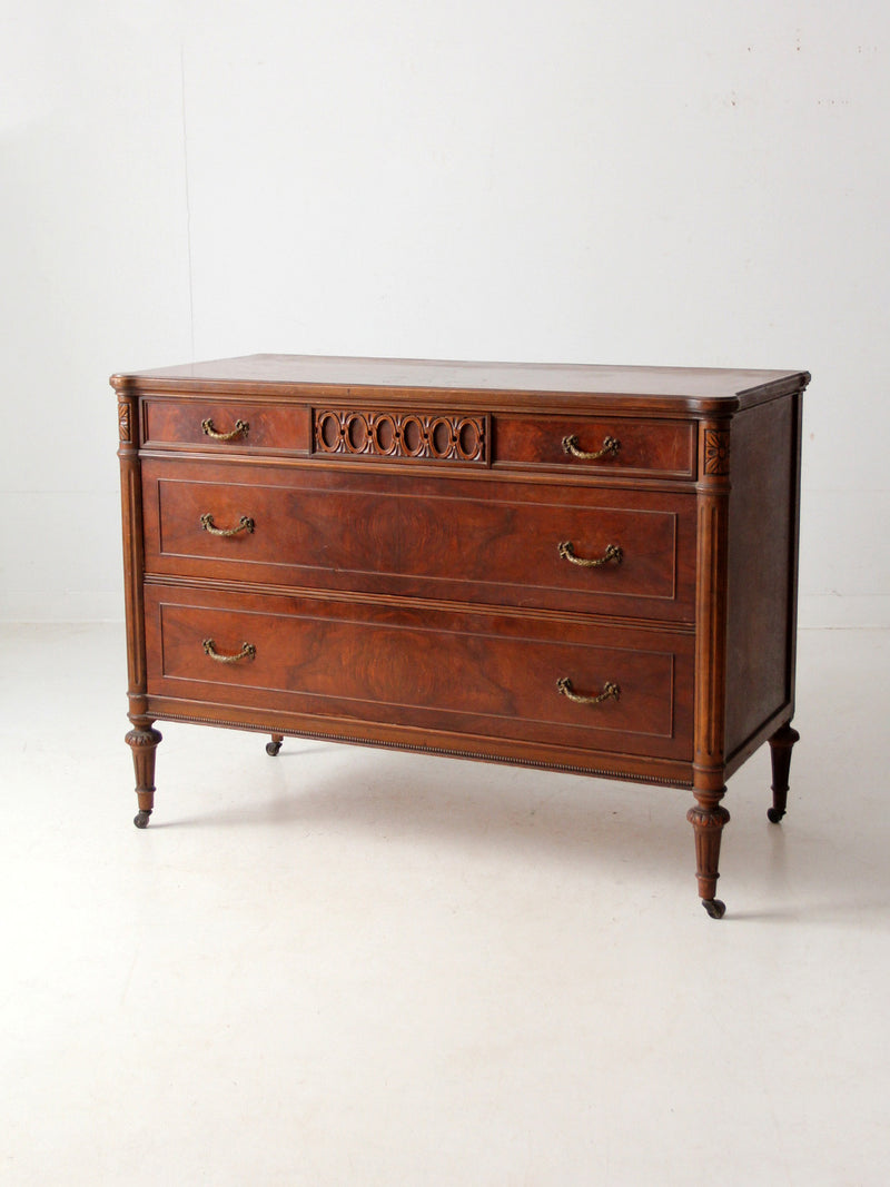 antique Louis XVI style chest of drawers