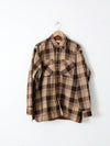 vintage Sears plaid flannel shirt jacket