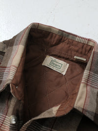 vintage Sears plaid flannel shirt jacket