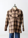 vintage Sears plaid flannel shirt jacket