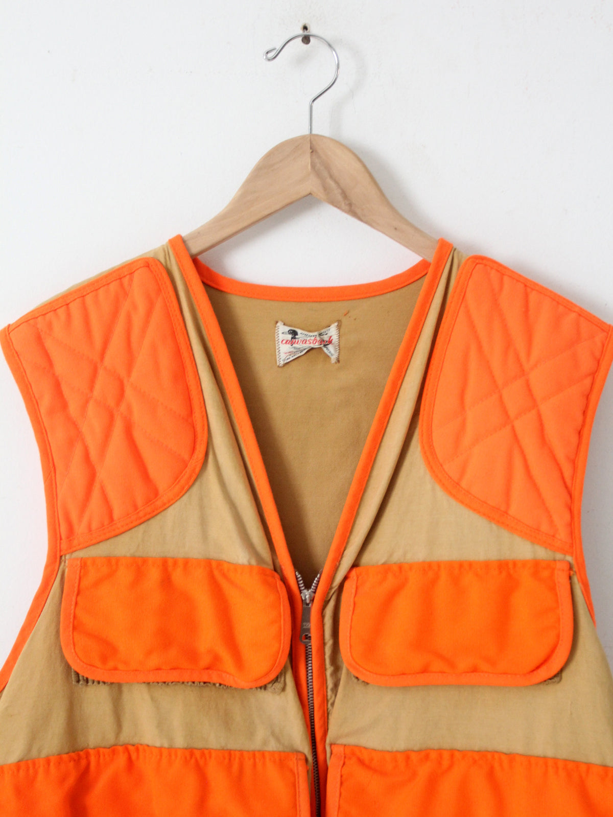 vintage 1970s Canvasback hunting vest