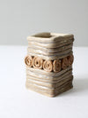 vintage studio pottery coil vase