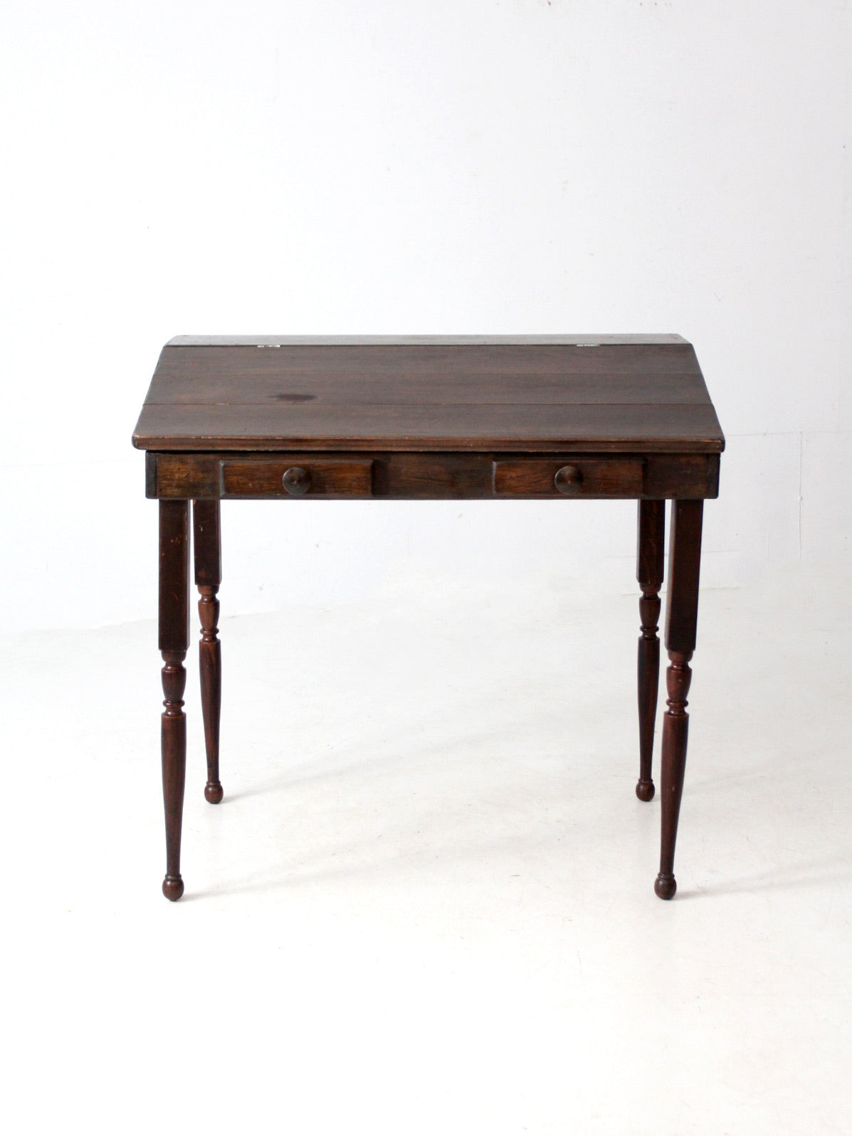 vintage slant top wood desk