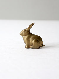 vintage brass bunny rabbit figurine