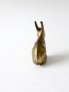 vintage brass bunny rabbit figurine