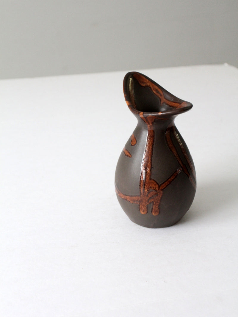 mid century Laurentian pottery vase