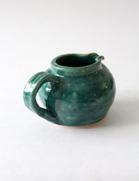 vintage studio pottery small pitcher