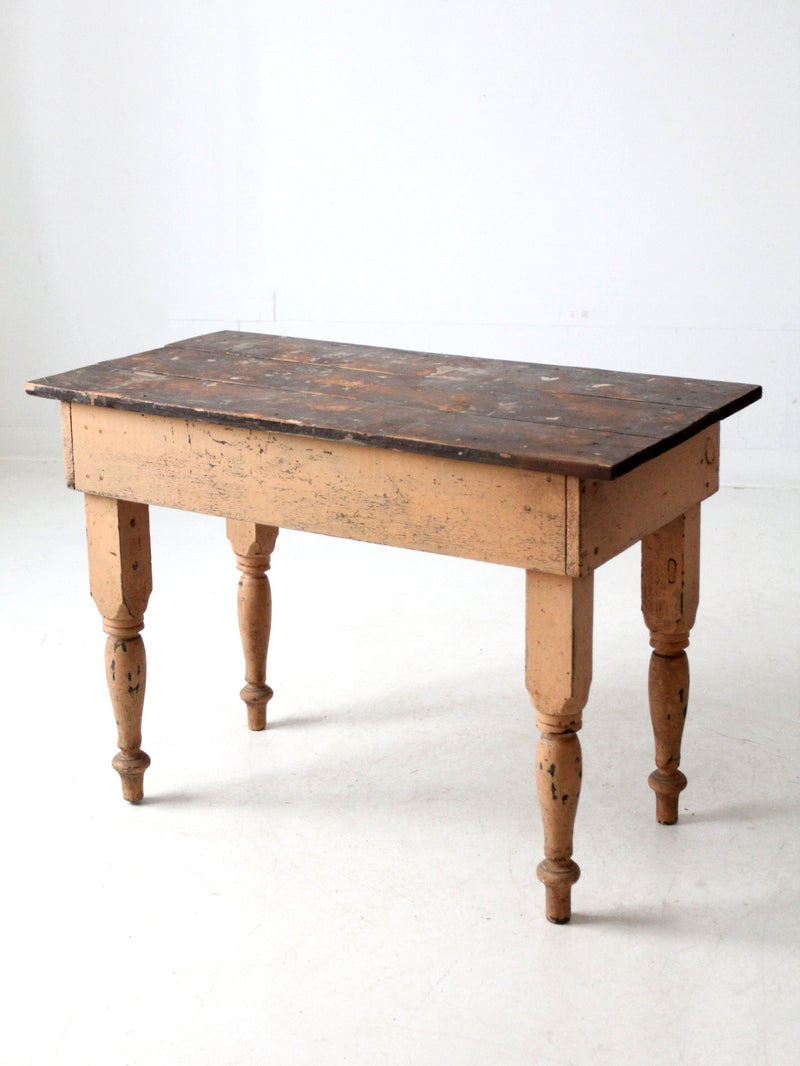 antique primitive work table