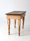 antique primitive work table