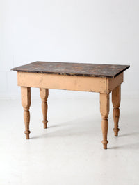 antique primitive work table