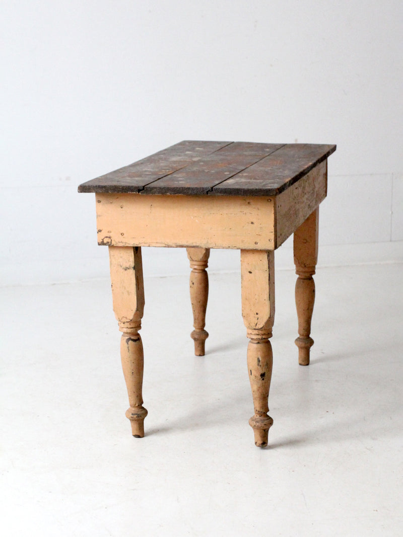 antique primitive work table