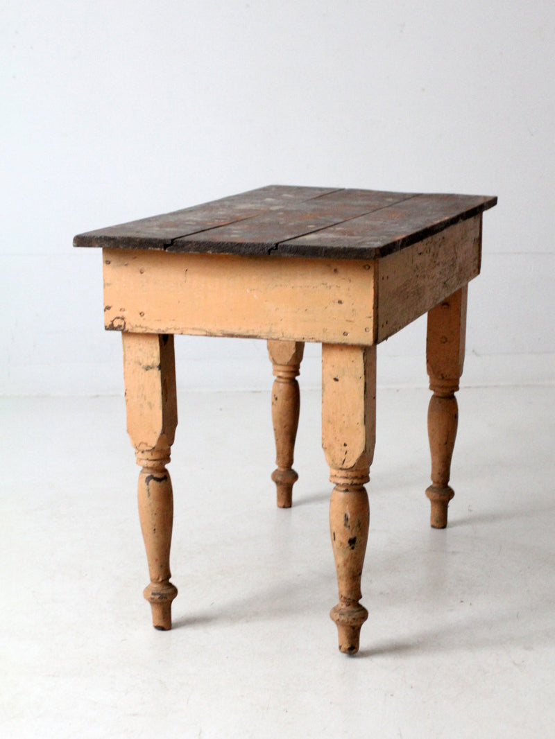 antique primitive work table