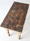 antique primitive work table