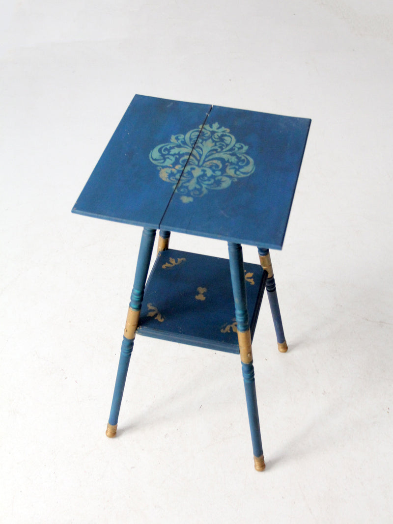 antique painted accent table