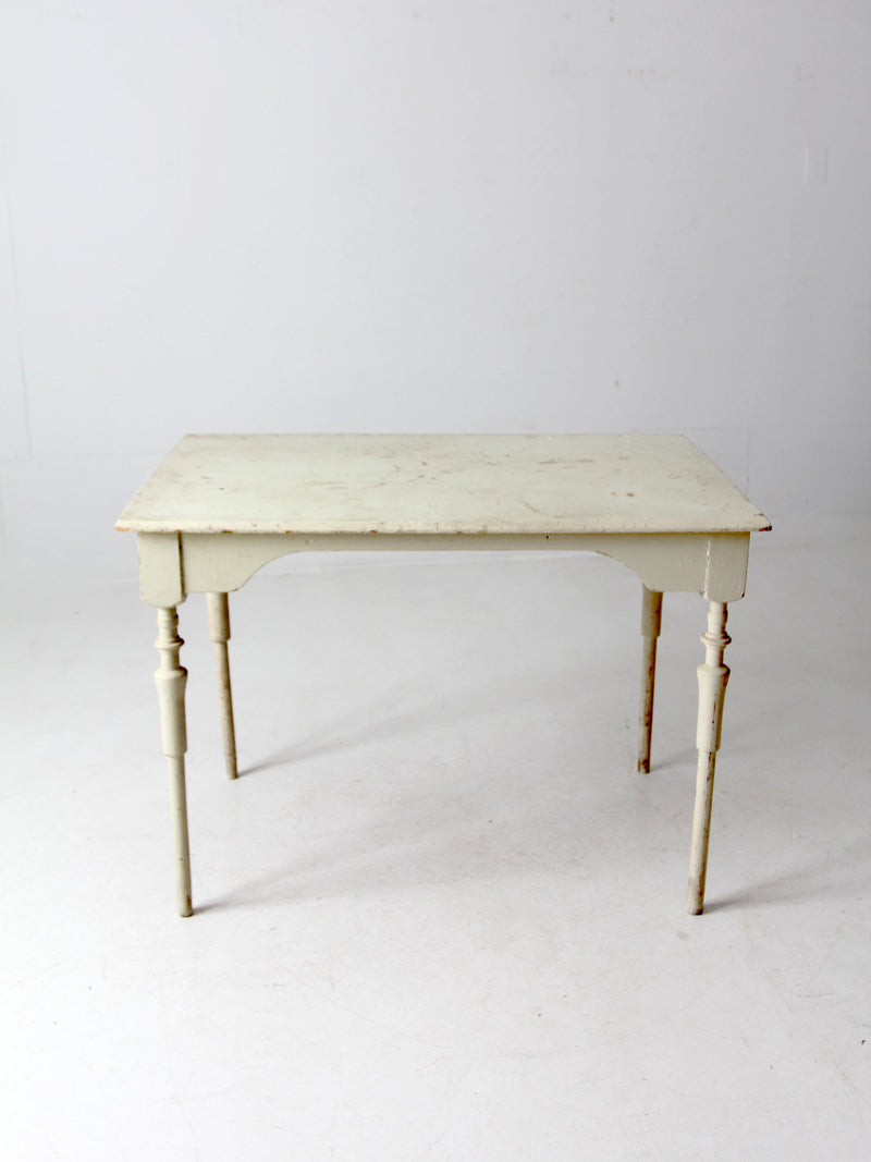 antique painted wood table