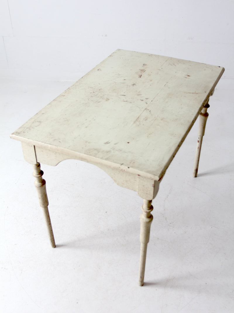 antique painted wood table