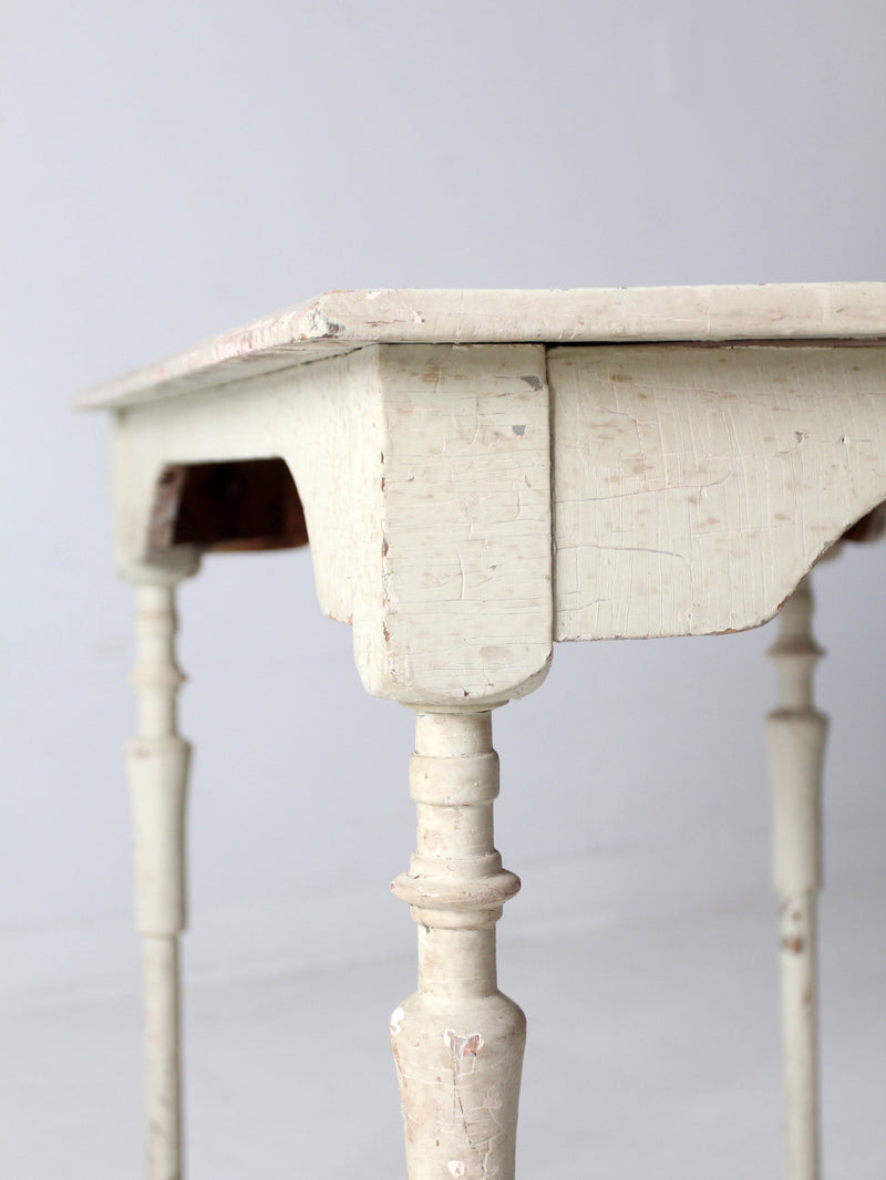 antique painted wood table