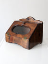 vintage wooden bread box