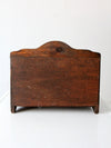 vintage wooden bread box