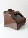 vintage wooden bread box